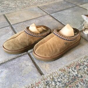UGG Men's Brown Suede Slip-Ons